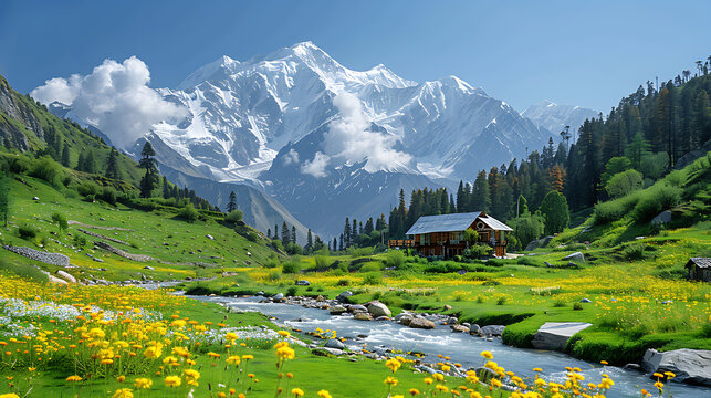 Fairy Meadows Glacier  -
